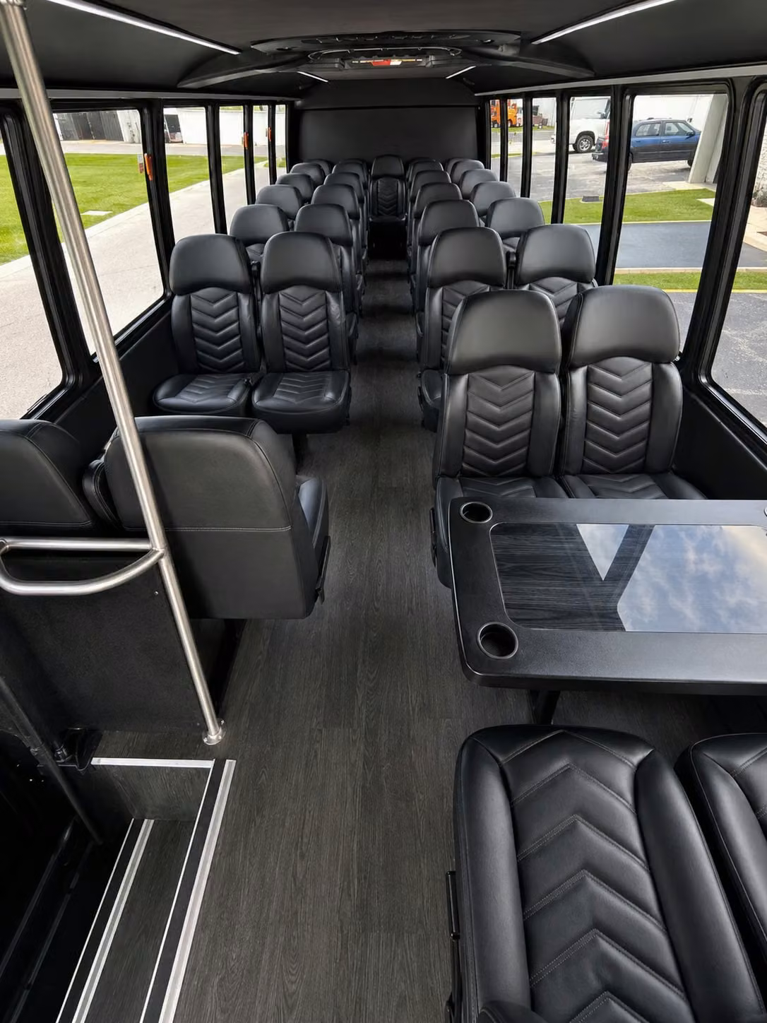 18 passenger minibus interior