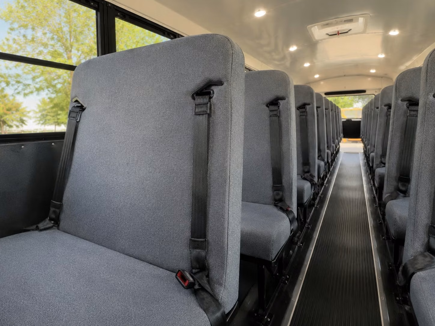 school bus interior